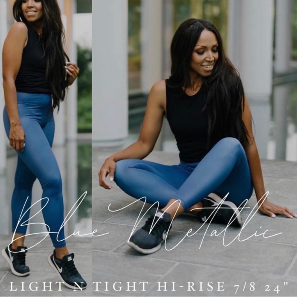 ZYIA light and tight metallic leggings